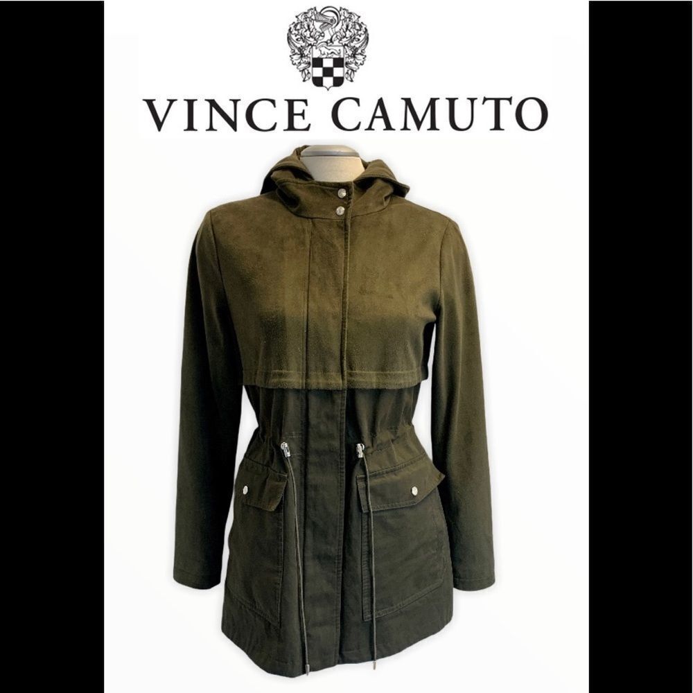 Vince Camuto Green parka jacket coat size small